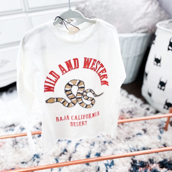 Zara Other - 3/4Y Western Zara Tee